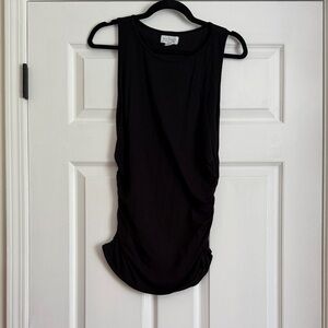 Velvet Black Scoop Neck Tank Top